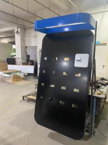 Customization Grocery Display Stands Retail Display Unit Freestanding Rust