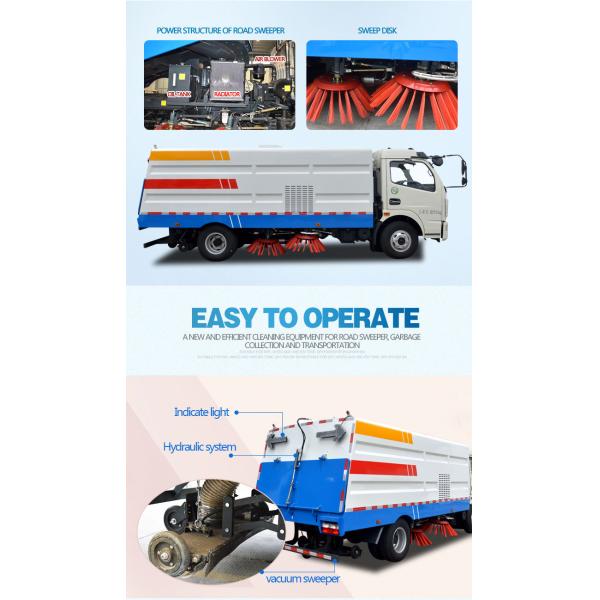 Euro III RHD / LHD Forland Small Street Vacuum Truck Mini Volume 1.7m3