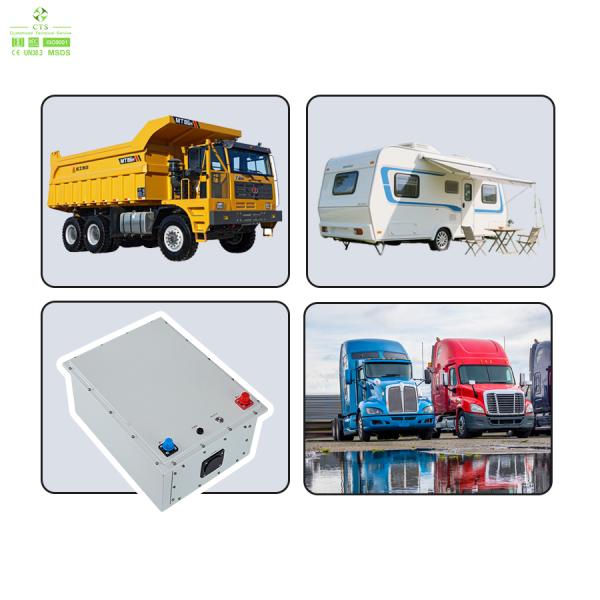 IP67 Waterproof 25.6V 280Ah Lithium Truck Battery for Starting and Parking Air Conditioner Lifepo4 Batteries Rechargeable