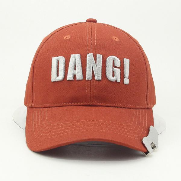 Cotton 6 Panel 60cm Flexfit Baseball Caps Curved Brim With Botter Opener