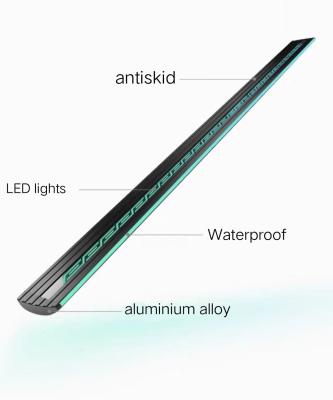 Tabela de corrida elétrica à prova d'água passo lateral multicolor luminoso retrátil para VW