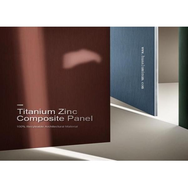 980mm Zinc Composite Panel , SGS Fire Retardant Aluminium Composite Panel
