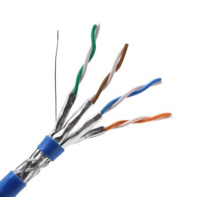 23AWG 8 Bare Copper Conductors LAN Network Cable SFTP Cat6 Cat7