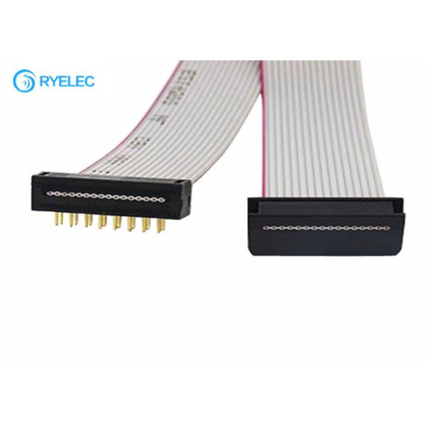 2.54mm Pitch Flat Ribbon Cable Assembly 2*8 16 Pin IDC To IDC Connector Cable For Computer