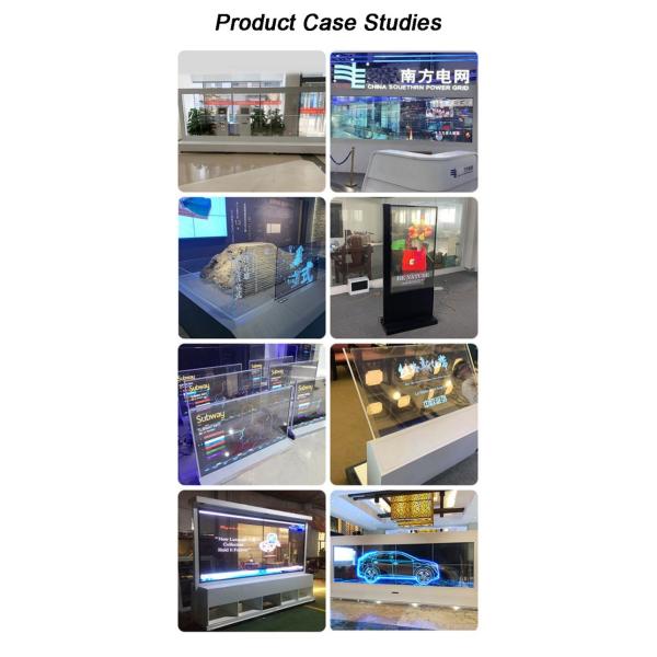 Double Sided Transparent OLED Smart TV Display Cabinet Digital Signage and Displays Advertising Players Exhibitions