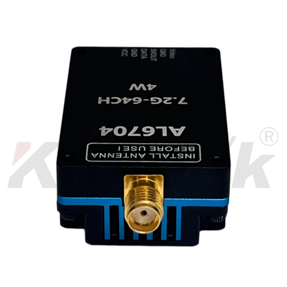 AL7204 6.1-7.2GHz 4W High-Power Wireless Video Data Transmitter Module | Long Range Wideband Transceiver