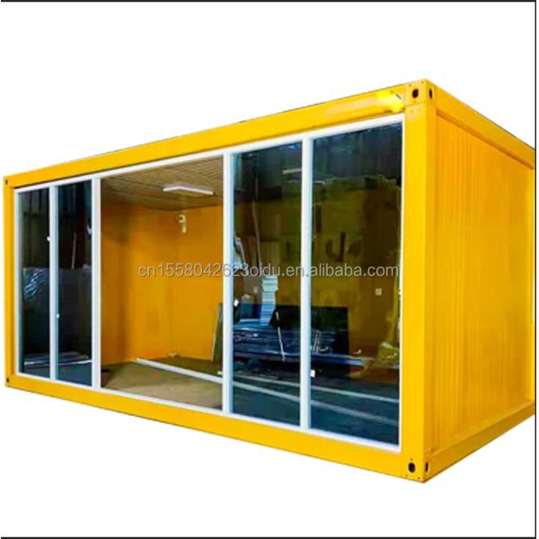 20ft 40ft Light Steel Container House Modern Design Prefab Camping Homes with Galvanized Steel Bending 180g and Steel Frame