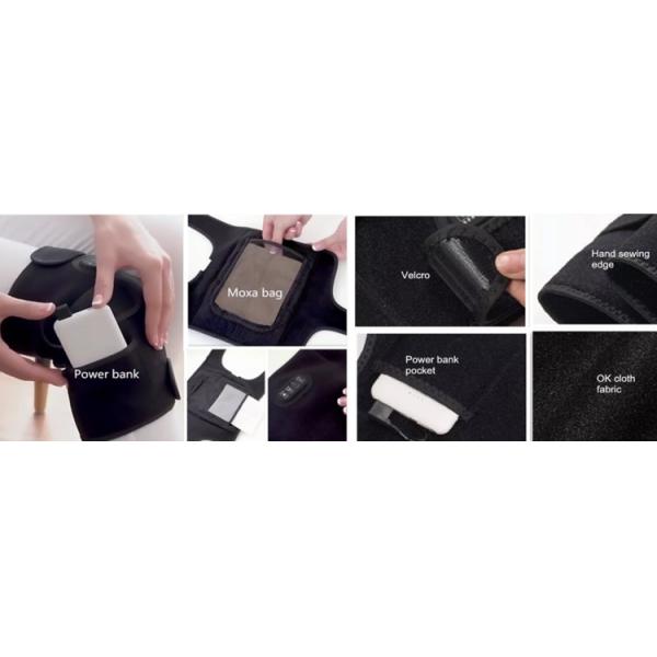 Пояс ткани ткани ОК электрический для защиты от боли в колене 280г профессиональной