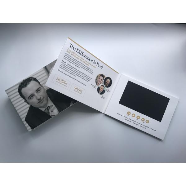 Card product type 7inch tft screen video brochure lcd video booklet with customized video for technology demonstration