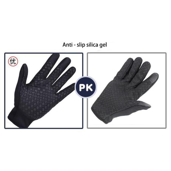 Waterproof Warm Full Finger Touch Screen Motorcycle Cycling Gloves for Winter Riding