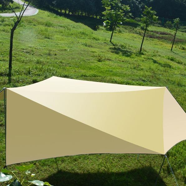 Outdoor Hexagonal Butterfly Portable Camping Sun Canopy Picnic Sun Protection Rain Shelter Sandy Beach