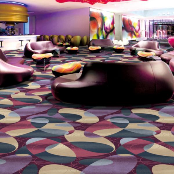 1200g/sqm Fleece Weight Casino Wall to Wall Exhibition Carpet for Restaurant Interior