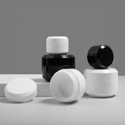 Os grandes frascos cosméticos plásticos dos estoques 5g 8g 15g 30g com linha frascos do creme personalizaram