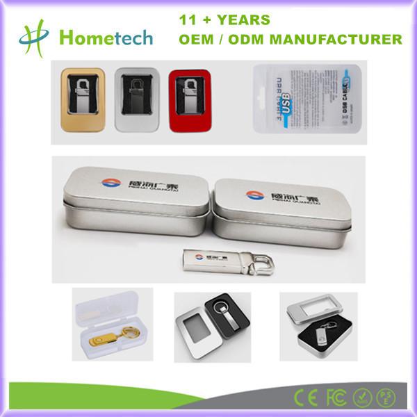 Movimentação instantânea por atacado pendrive da vara 1GB 2GB 4GB 8GB 16GB 32GB 64GB 128GB USB da memória 3,0 de USB metal feito sob encomenda do LOGOTIPO do mini