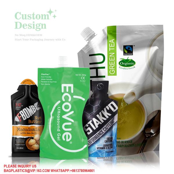 Spices Seasoning Packaging Bag Custom Spouted Stand Up Pouch Food Bags For Seasoning