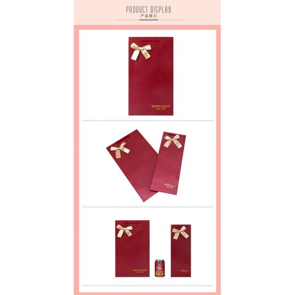 Thickened Printed Wine Bottle Paper Bags For Wedding Ultralight Leakproof