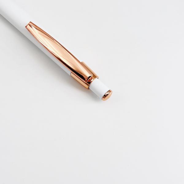 Clásico diseño de pluma de bolas de metal tipo de prensa de pluma de aluminio personalizado logotipo