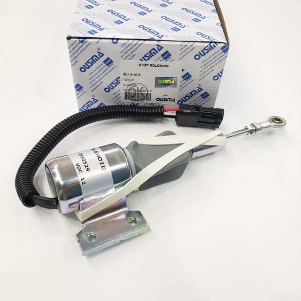 OUSIMA 3932529 12V Diesel Engine Shut Off Solenoid 3932529 6BT5.9 Excavator