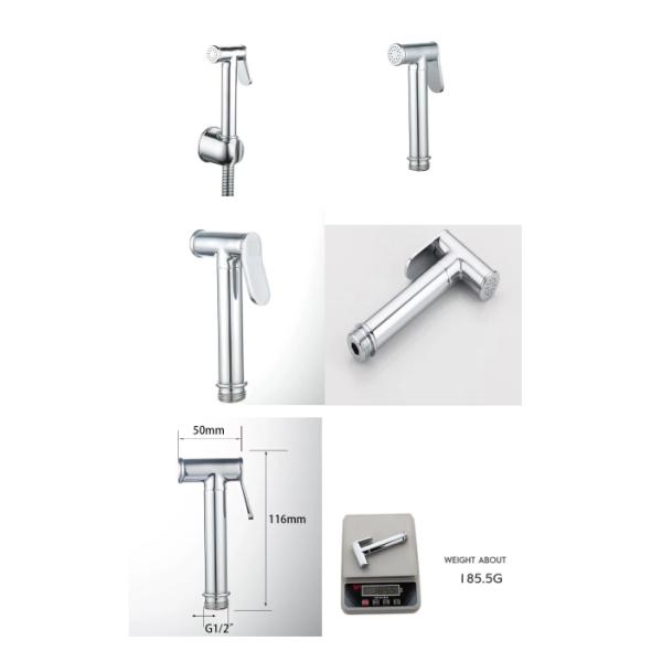 Устойчивый легкосерый ручной бидетный туалетный распылитель с настенным держателем крюка