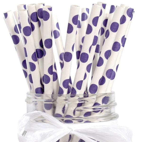 Decorative Attractive Wedding Paper Straws Eco Friendly BPA Free FDA Approved