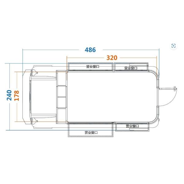 Electric Mobile Food Cart Trailer Hot Dog Vending Cart Ice Cream Push Cart