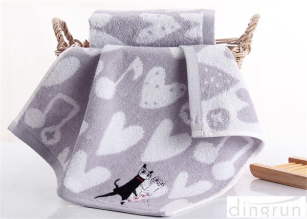 Square Woven Bathroom Hand Towels 100 Cotton , Modern Hand Towels For Kids