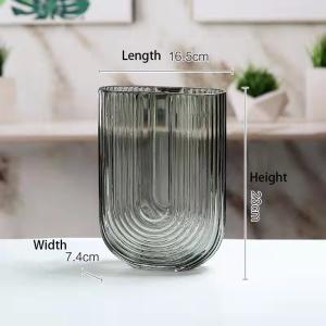 23cm Glass Vase Decor The Perfect Addition to Your Modern Glass Collection for
