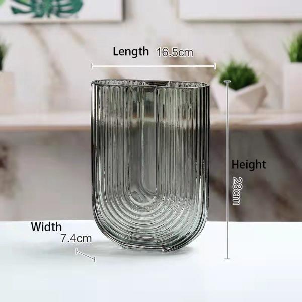 Decoração de Vaso de Vidro de 23cm A adição perfeita à sua coleção moderna de vidro para sala de estar quarto decoração de casa