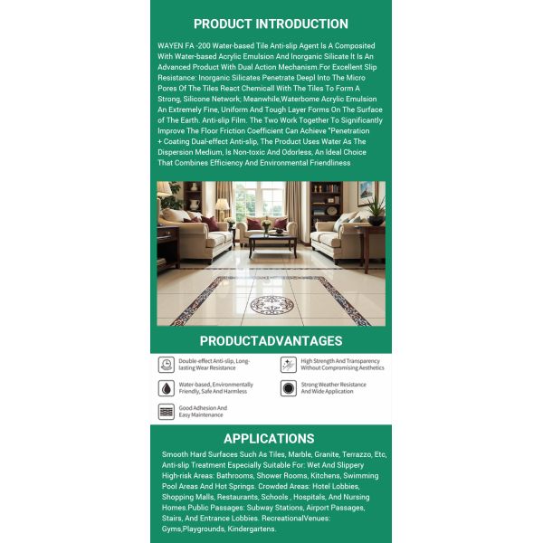 Roller Coating Waterproof Anti Slip Water Based Paint for Ceramic Tile and Marble Renovation