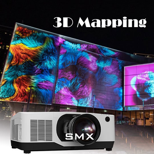 20000 Lumen 3D Mapping Projector WUXGA Motorized Lens Outdoor Building Projection Equipment