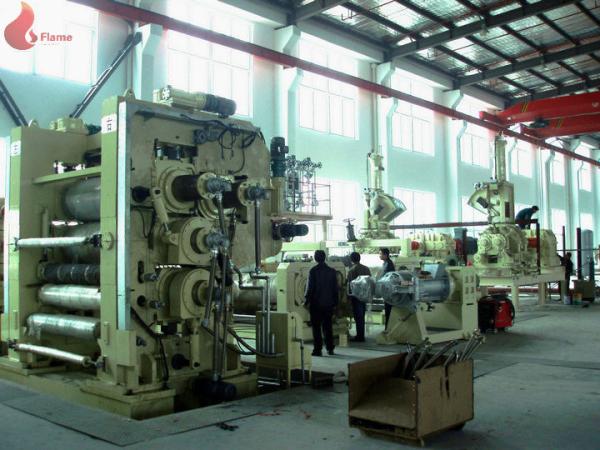 4 Roll PVC Calender Machine 1500mm 1700mm Width For Soft PVC Leatheroid