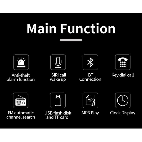 Anti Theft Alarm Motorbike Music Player , 2 X15W Motorcycle Radio Kit