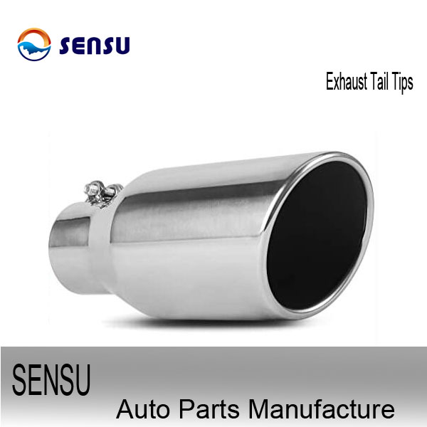 Polsihed 304SS 2.5 Inlet 3 Outlet Exhaust Tip Exhaust Tail Pipe Ends