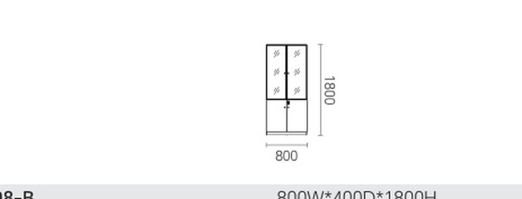 DOMI File Cabinet DM-KBWJ08-B-File Cabinets