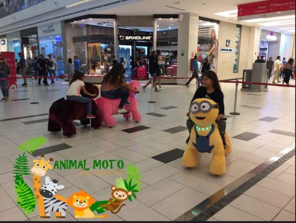 Hansel best selling battery amusement games moving electric stuffed animal car for children