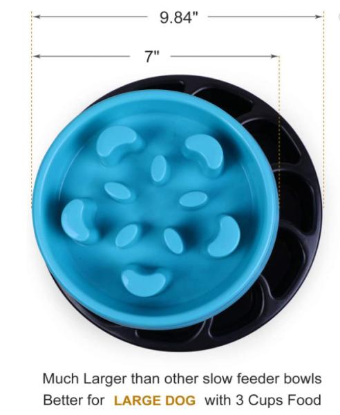 Interactive Slow Dog Bowl for Large Dogs
