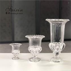 20 polegadas 24 polegadas de altura Vaso de vidro transparente Decoração Casamento Casa para mesa de jantar