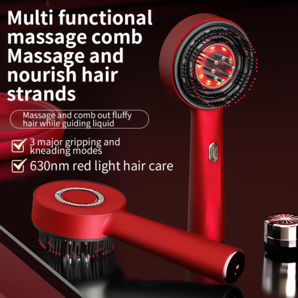 Electric Laser Hair Growth Comb Scalp Massager Oil Dispenser Massager IPX7 Waterproof