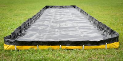 Chemical Resistant PVC Foam Leak Barrier For Hazardous Liquids