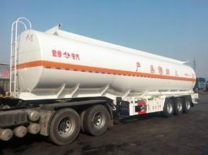 Carbon Steel Tank Truck Trailer For Oil Transportation ISO Standard