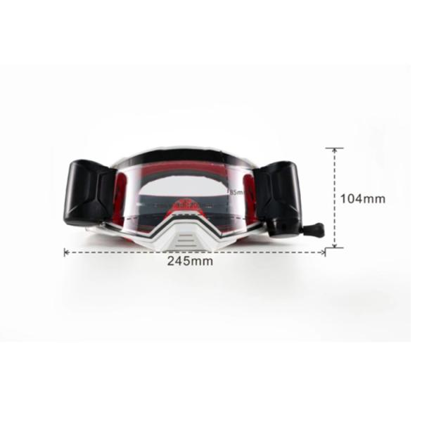 Custom 50mm Dirt Bike Motocross MX Goggles Roll Offs Customizable Design Options