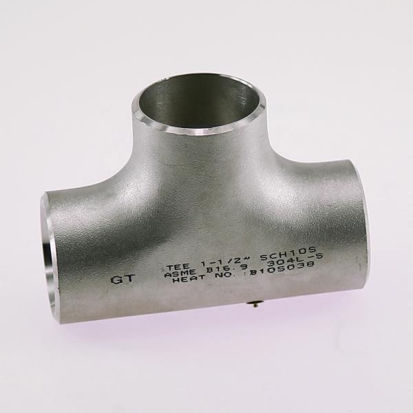 API DIN AISI Super Duplex Butt Weld Pipe Fittings Equal Tee Reducing Shape