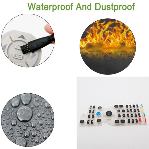 Universal Silicone Rubber Keypad IR Smart Home LCD LED HDTV Super General TV Remote Controller