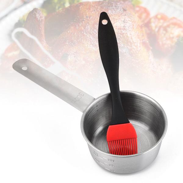 Силикон кастрюльки бака соуса БАРБЕКЮ нержавеющей стали наметывая набор щетки