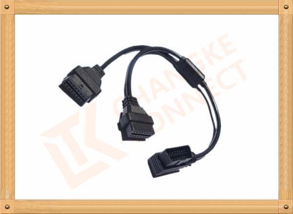 OBD 16 Pin Automotive Extension Male To Female Cable Y Type CK-MF16Y02L
