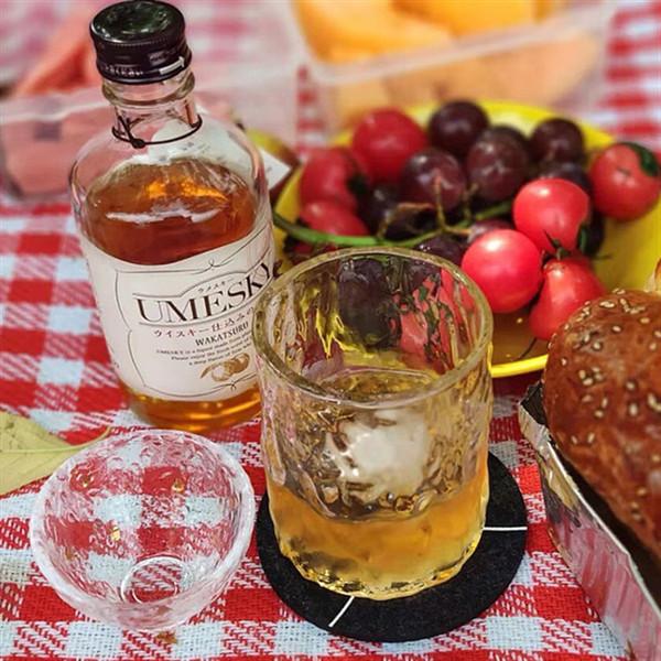 7 oz Irregular Glacial Whiskey Glass Cup Nordic Style Water Beer Highball Glass Cup