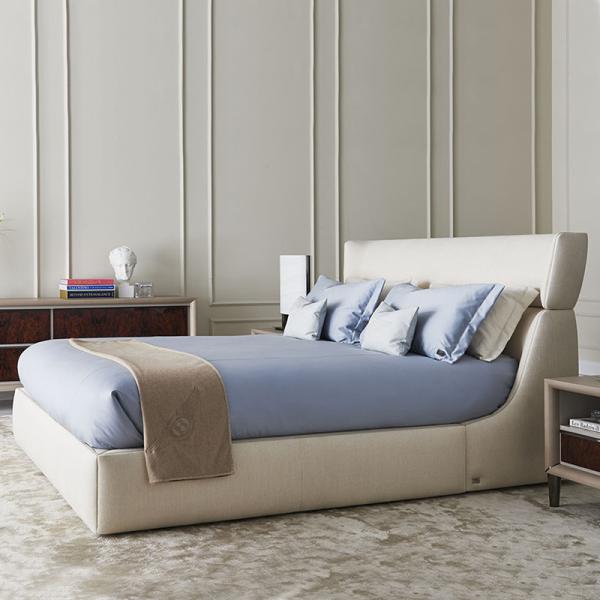Fashion Leather Modern Bedroom Furniture Sets Solid Wood Italian Luxury Bed