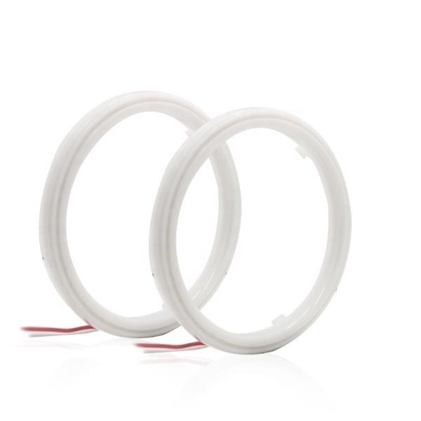 Cotton Light Cob Led Angel Eyes Car Headlight Aperture 70MM RED BLUE Fog Lamp 12-18V 60MM 80MM