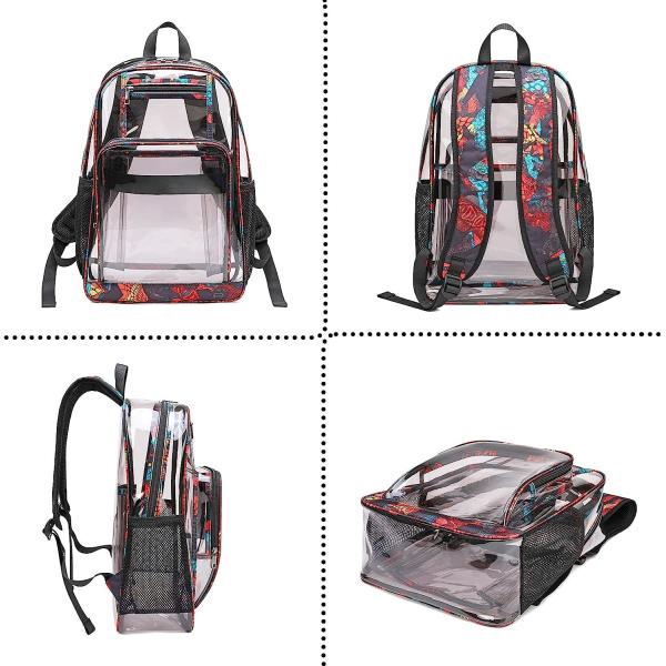 Clear Backpack Heavy Duty Kids Backpacks for Boys Clear Bookbag Stadium Approved Transparent Bags