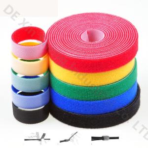 Electrial Wire Tie Hook And Loop Cable Ties , Welding Hook And Loop Fastener